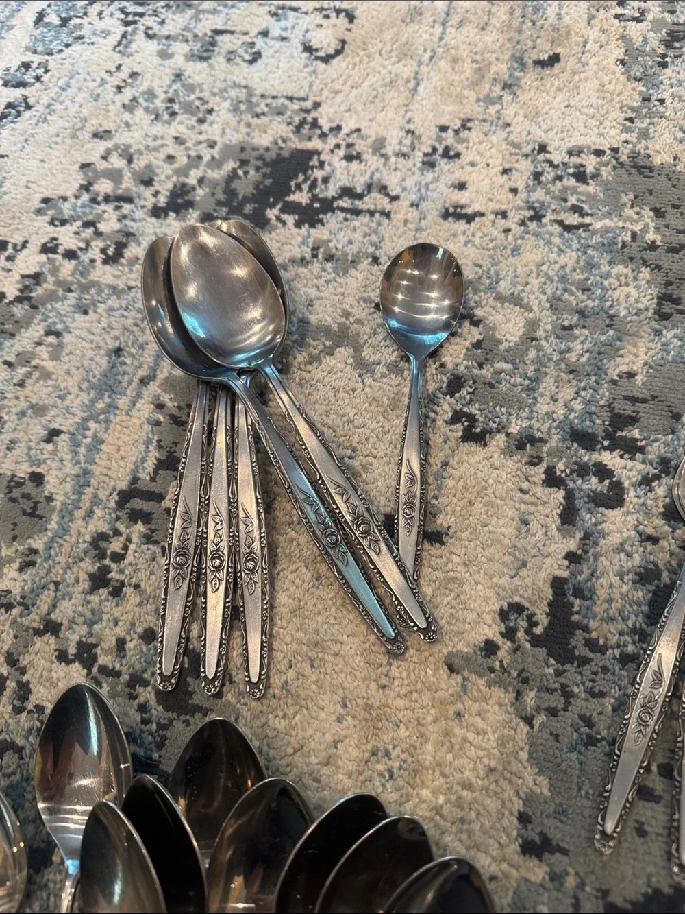 Vintage Stainless Steel flatware, look at description for count.